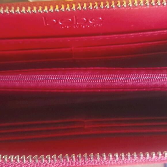 Bebe Natalie Croco Full Zip Wallet NWT - Picture 6 of 6